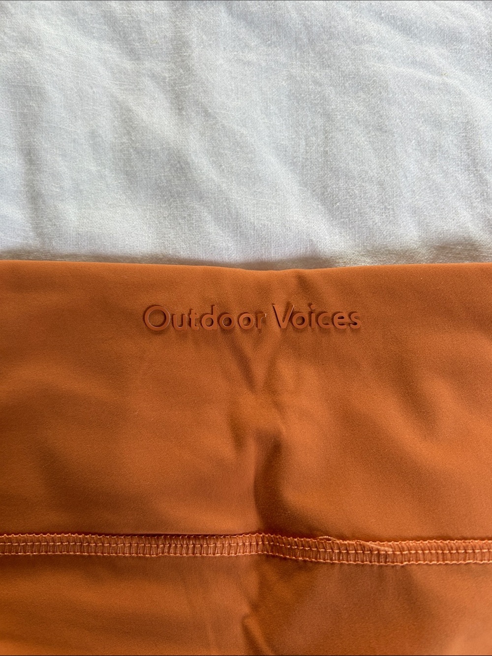 Outdoor Voices High-Rise Athletic Shorts in Orange - Picture 3 of 4